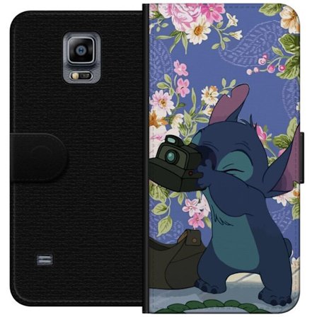 Kompatibelt Lommeboketui til Samsung Galaxy Note 4 Stitch med kamera