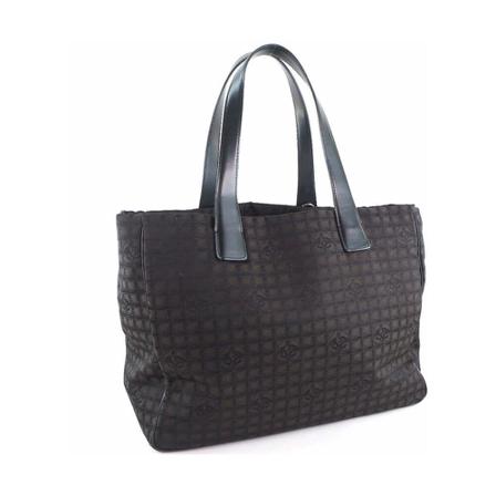 Chanel Vintage Tote Tass , Bruin , Dames , Maat: ONE Size Vintage Tassen