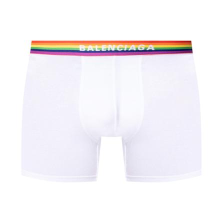 Balenciaga Boxers with logo Hvid, Herre Underbukser