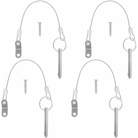 Snabbkopplingsstift, 6,3 mm toppstiftdiameter, 51 mm total längd, 40 mm effektiv längd med 316 rostfria stållinor