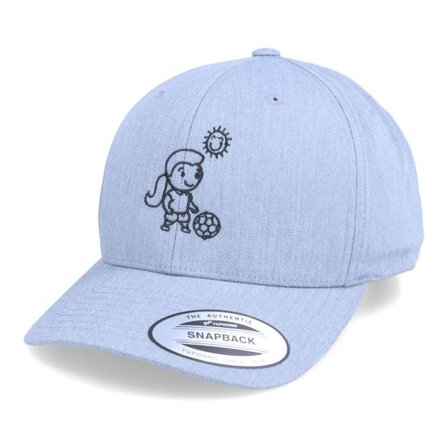 Forza - Grå adjustable Keps - Kids Football Player Heather Grey Adjustable @ Hatstore