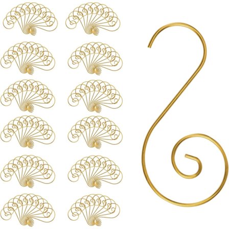 120 stk. Guld Metal Ornament Kroge til Ophængning af Juletræ Dekorationer