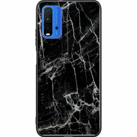Xiaomi Redmi 9t Svart Skal Marmor Svart