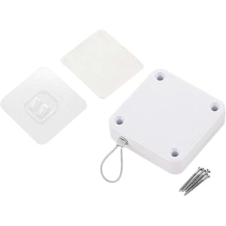 Punch Automatisk Dörrstängare för Intern Hem Sovrum Garderob, Vit