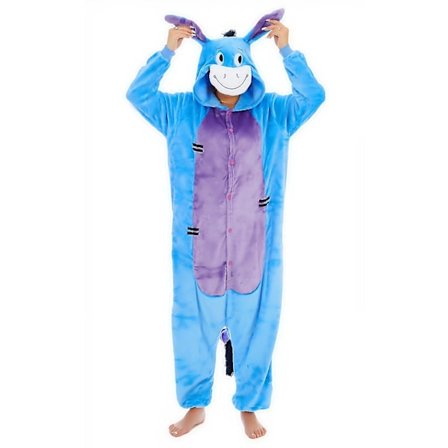 Winnie the Pooh Figurer Unisex Onesie Kostume Hættetrøjer Pyjamas a Æseldyret Igor Æseldyret Igor Æseldyret Igor Æseldyret Igor