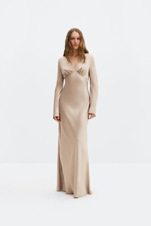 Malina - Carolina maxi dress - 48 - Champagne