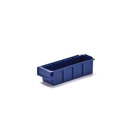 Stores box DETAIL, fits 5 dividers, 400x94x80 mm, blue