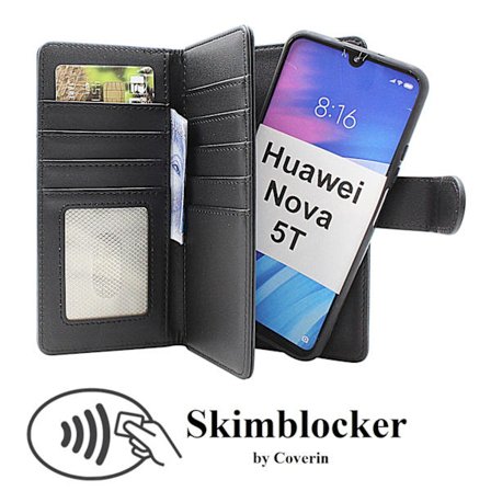 Skimblocker XL Magnet Wallet Huawei Nova 5T