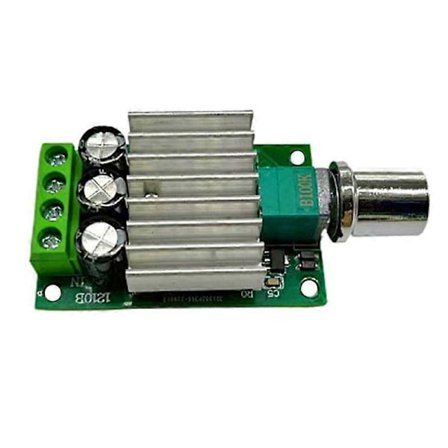 PWM DC Motor Hastighetsregulator 12V 24V 10A Justerbar Hastighetsregulator Dimmer Kontrollbryter for Vifte