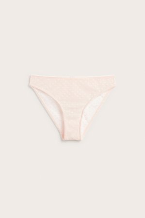 Kappahl | Sydänkuvioiset brasilialaismalliset pikkuhousut Vaaleanpunainen M | Vaaleanpunainen