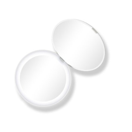 spegel Bärbar sminkspegel med led ljusring liten skönhetsförstoringsglas fyllning ljus ljus bälte