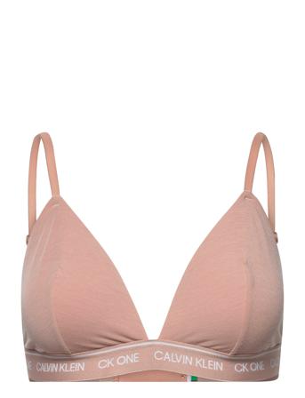 Unlined Bralette Lingerie Bras & Tops Soft Bras Triangle Bras Rosa Calvin Klein