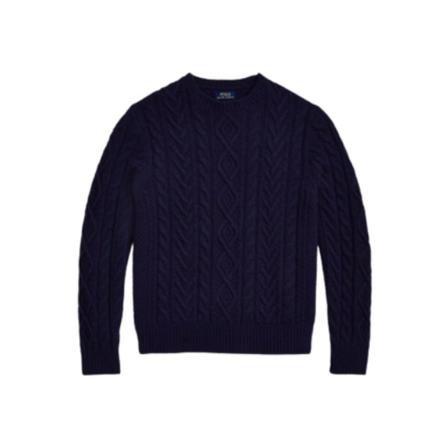 Ralph Lauren Round-neck Strik Blå, Herre Strik