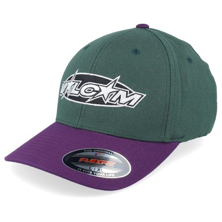 Volcom - Verde flexfit Boné - Hot Tune Flexfit Dark Forest/Purple Flexfit @ Hatstore