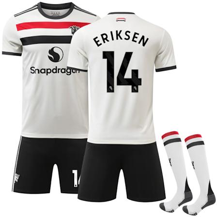 2024-2025 Manchester United Børneudebanefodboldtrøje Sæt Nr. 14 Eriksen 20