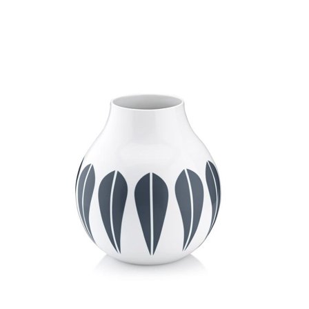 Lucie Kaas Vase Lotus Mørkeblå, 20cm