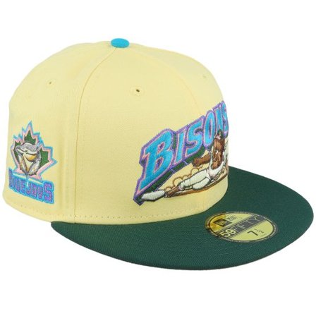 New Era - MiLB Gul fitted Keps - Buffalo Bisons Daredevil 59FIFTY Yellow/Dark Green Fitted @ Hatstore