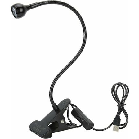 UV-hærdningslys, 3 W USB-UV-limlampe UV-LED-USB-violet lys med clips og kontakt, UV-LED-ultraviolet lommelygte