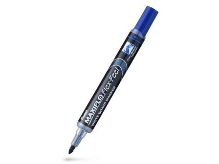 Pentel Whiteboardpenna Maxiflo Flex blå - Lyreco - Kontorsmaterial - Pennor - Whiteboardpennor - Skuren spets