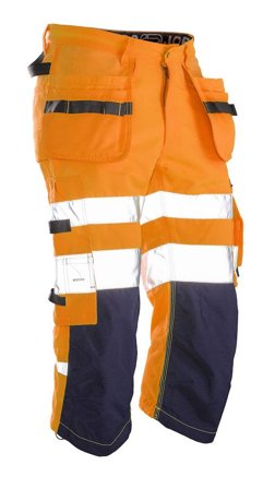 Jobman 2217 Piratbukser Orange/Navy, Bemærk D88, Tøj