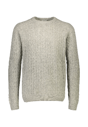 Lindbergh Lambswool raglan Knit Stickat Herr Grå M