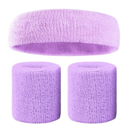 Svedbåndssæt Farverige Hårbånd Håndledsband Elastisk Atletisk Svedabsorberende Svedbånd Til Mænd Og