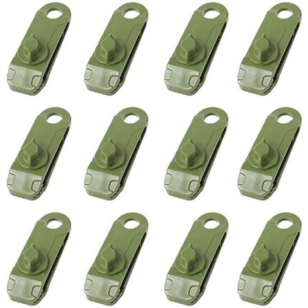 12 Stykker Presenningsklemmer Jordklemme Krokodilleformede Plastteltklemmer For Camping Markise