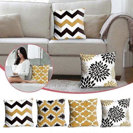 Linne Hug Pillowcar Box Santa Pillow Sleeve Soffkudde Kudde Soffa Soffa -Yx