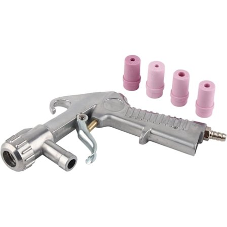 Sandblæser Pneumatisk Sandblæsningspistol Sandblæsningssæt Luft Siphon Dyse