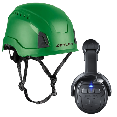 Zekler Sonic 530H + Zone Mips Kuulosuojainpaketti sisältäen kuulosuojaimet ja suojakypärän Vihreä, Kuulosuojaimet
