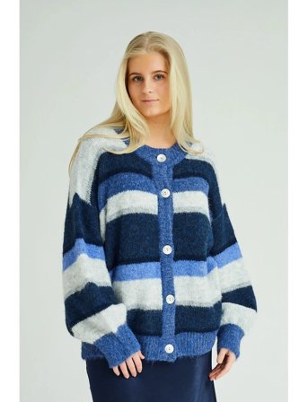 A-View Patrisia Stripe Cardigan - Blue - XS