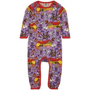Småfolk Purple Horse Printed Onesie 74 cm - All in ones - 74 cm - Purple - Mädchen