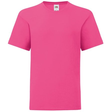 Fruit Of The Loom Barn/Kids Iconic T-shirt 12-13 År Fuchsia