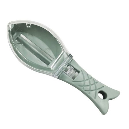 Fiskeskælsskraber Praktisk Nem at bruge Hurtig fiskeskæl fjerner Skrabeværktøj med låg Kompatibel med hjemmekøkken