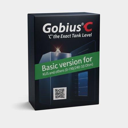 Indicatore di livello / misuratore di serbatoio per acqua, carburante e acque nere Gobius C Basic, micro-radar, misura continua 100%