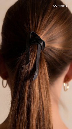 CORINNE Leather Band Short Narrow Variant 1, Hår, Hårpynt, Hårelastikker