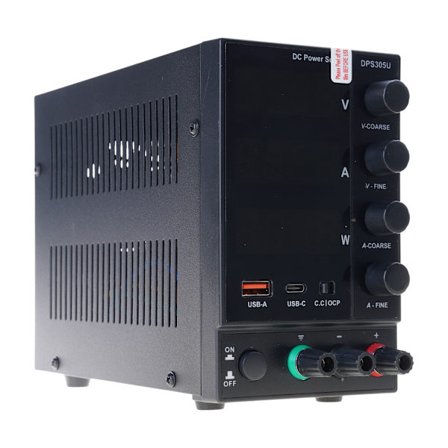 0 til 30V/60V/120V/160V justerbar strømforsyning med USB-hurtigopladningsport