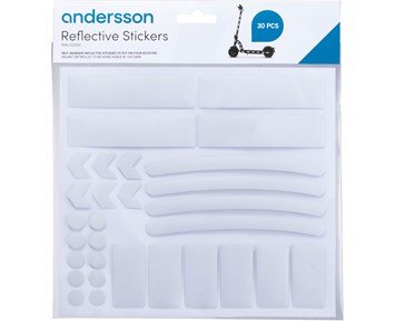 Andersson RXK-S2000 - Reflektiva stickers perfekta för cykel, 30-pack