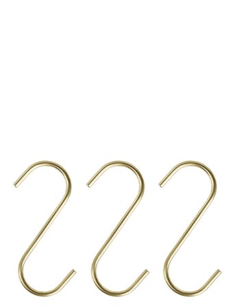 OYOY Living Design Pieni S-Hook - Pack Of 3 - Gold - ONE SIZE x 8