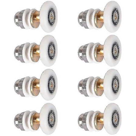 Suihkukaapin ovi - Rulla suihkuoven liukuvia rullia varten, oven rullan varaosa, 8 kpl 20/23/25/27mm