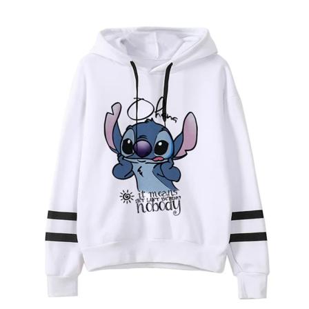Y2k Cartoon Lilo ja Stitch hauskat hupparit naisille Harajuku söpö Stitch Anime-paita Manga Streetwear Hoody naisille lapsille 59231 59231 L