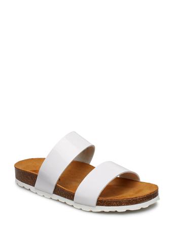 Biabetricia Twin Strap Sandal Shoes Summer Shoes Flat Sandals Brun Bianco