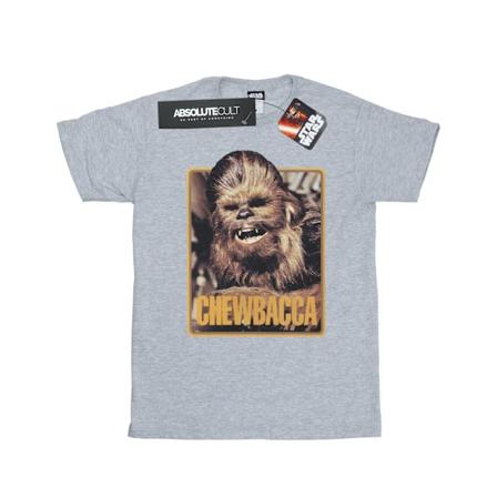 Star Wars Girls Chewbacca Scream Bomull T-shirt 12-13 År Spo Sports Grey 12-13 Years