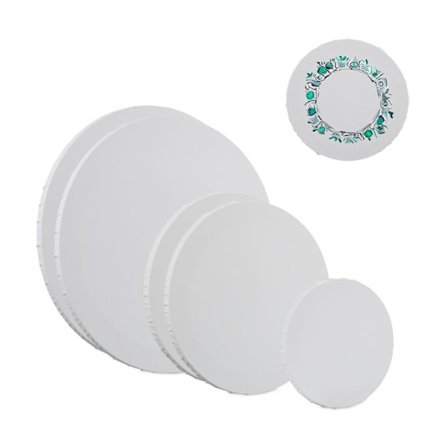 Runt set om 6 canvas