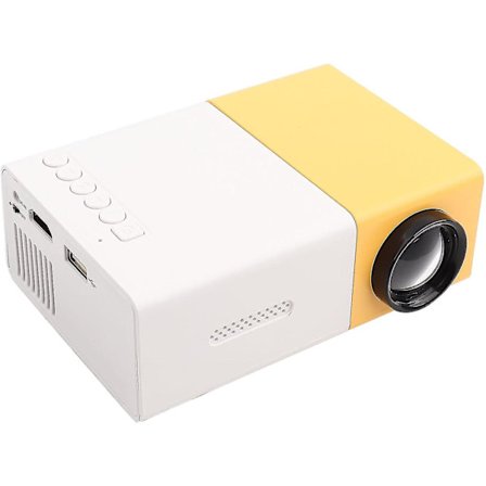 Min Projektor, Bærbar Projektor til Tegnefilm, 1080P Videoprojektor til Hjemmebiograf, Smart LED Lille Hjemmeprojektor, Film Projektor Kompatibel med