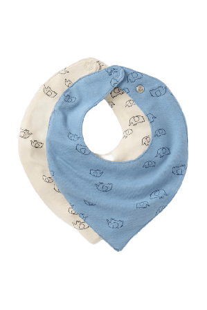 RIKIKI Dregglis LEXY, 2-pack Haklappar & förkläden Blå 0-6 MONTHS