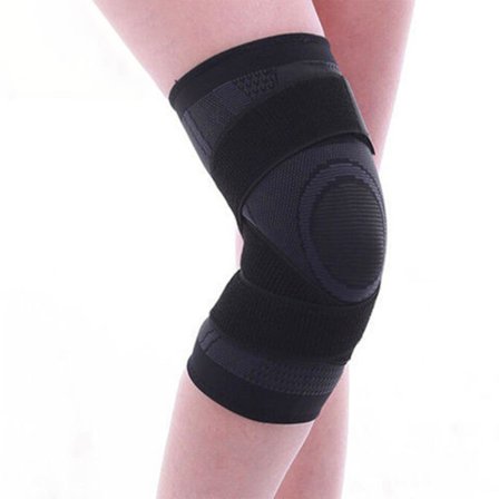 28 cm 2 STK Knækompressionsærme Åndbar Sort Nylon Knæstøtte Til Løb Træning Cykling L 17 cm 6,69 tommer