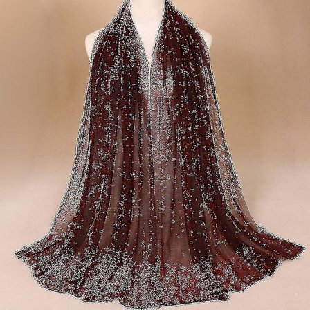 Sjal for kvinner, vår/sommer, pustende nylon, ensfarget