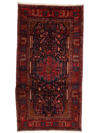 Médaillon Nahavand Old Tapis 163X309 Laine