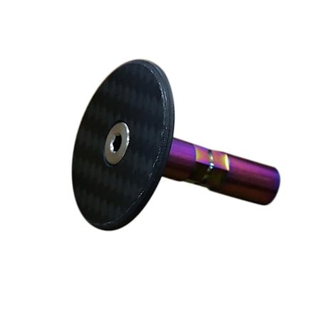 Cykel Titanium Legering Kolfiber Rör Begränsningshuvudkolonn Stoppskiva För Cykeltillbehör, 2